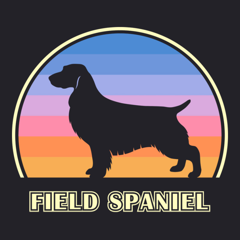 Field Spaniel Vintage Sunset Dog Cute Aesthetic Unisex Sherpa-Lined Denim Jacket by soyefkettieu | Artistshot