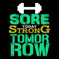 Sore Today Strong Tomorrow Fitness Red Adjustable Cap | Artistshot