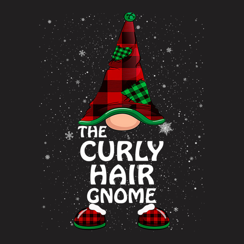 Curly Hair Gnome Buffalo Plaid Matching Family Chr T-shirt | Artistshot