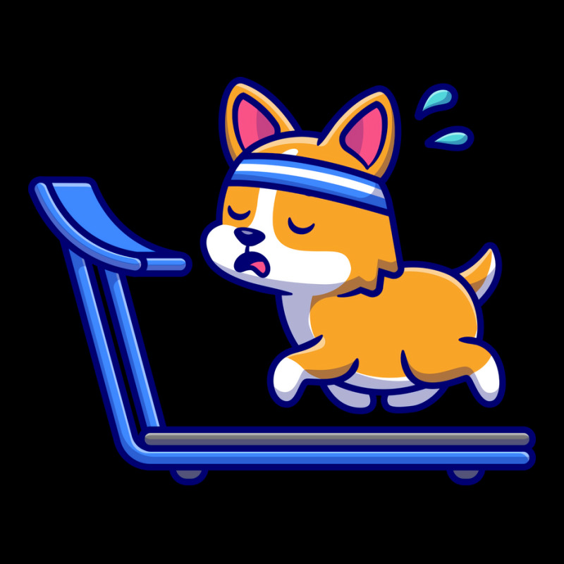 Exhausted Corgi Running On The Treadmill Red Kids Cap by moaeenpessios | Artistshot