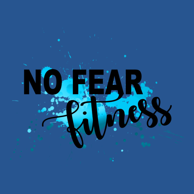 No Fear Fitness Faith Over Fear Abstract Blue Sky Ladies Fitted T-Shirt by putontaljatw | Artistshot