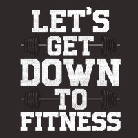 Lets Get Down To Fitness Work Out Gym Exercise Gif Racerback Tank | Artistshot