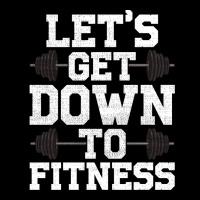 Lets Get Down To Fitness Work Out Gym Exercise Gif Women's V-neck T-shirt | Artistshot