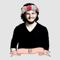 Kit Harington Wearing A Flower Crown Exclusive T-shirt | Artistshot