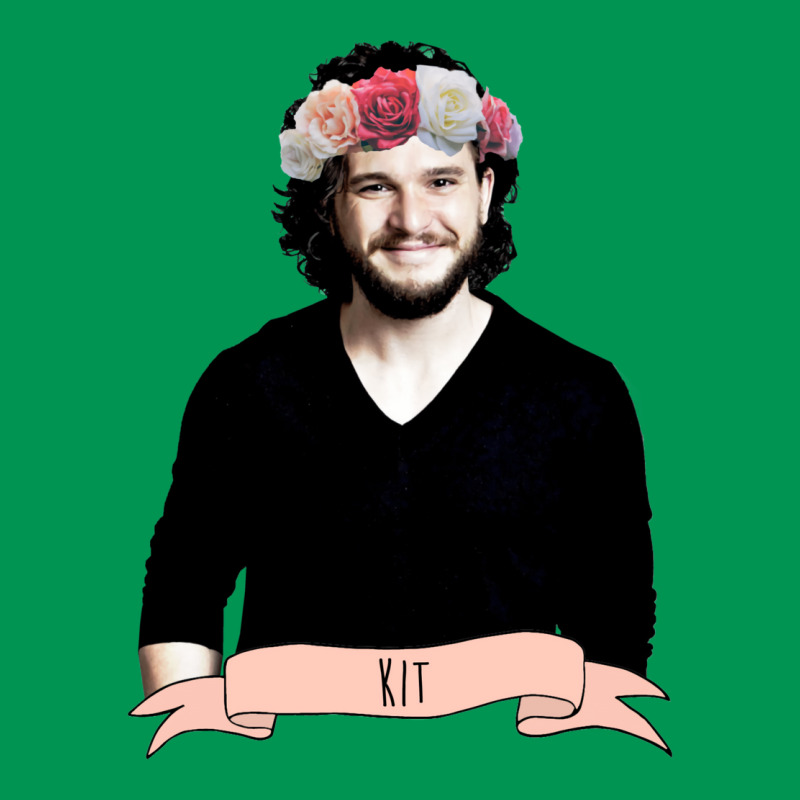 Kit Harington Wearing A Flower Crown Classic T-shirt by lannonchisumn | Artistshot