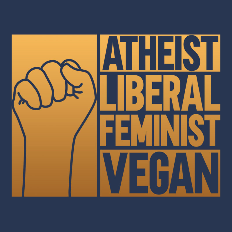 Atheist Liberal Feminist Vegan Liberal Feminism Fe Men Denim Jacket | Artistshot