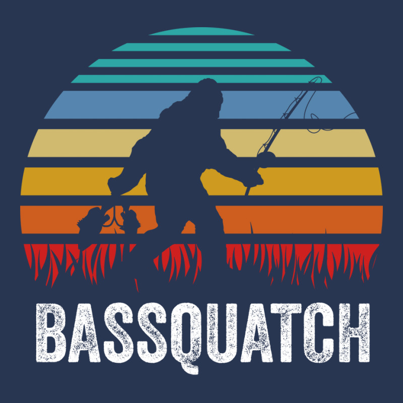 Bassquatch Bass Fishing Sasquatch Vintage Gift Red Men Denim Jacket | Artistshot