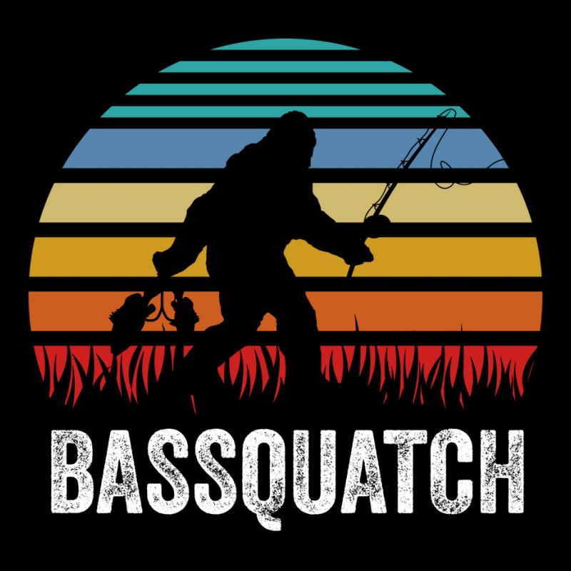 Bassquatch Bass Fishing Sasquatch Vintage Gift Red Long Sleeve Shirts | Artistshot