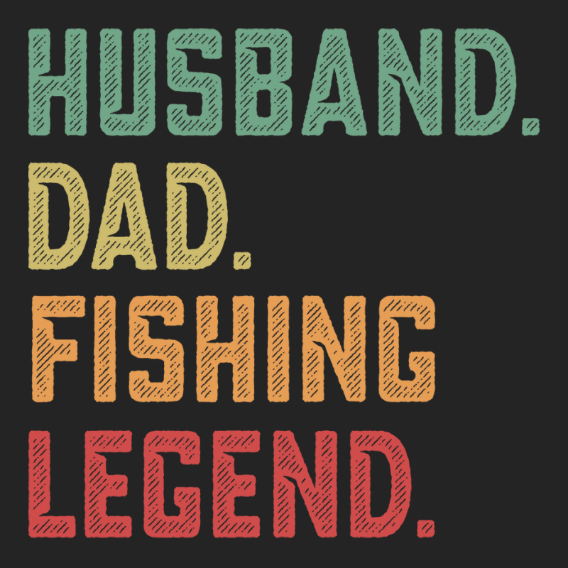 Husband Dad Fishing Legend Fisher 70s 3/4 Sleeve Shirt by orriabijli6 | Artistshot