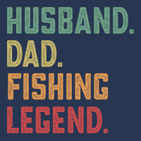 Husband Dad Fishing Legend Fisher 70s Men Denim Jacket | Artistshot