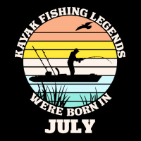 Kayak Fishing Legends Were Born In July Girl Men's Long Sleeve Pajama Set | Artistshot