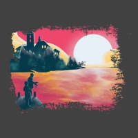 Sunset And Fishing View Landscape Blue Vintage T-shirt | Artistshot