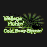 Walleye Fishin And Cold Beer Sippin Music Flannel Shirt | Artistshot