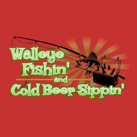 Walleye Fishin And Cold Beer Sippin Music V-neck Tee | Artistshot