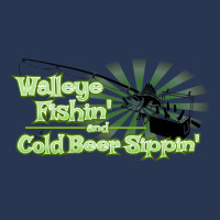 Walleye Fishin And Cold Beer Sippin Music Men Denim Jacket | Artistshot