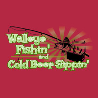 Walleye Fishin And Cold Beer Sippin Music Champion Hoodie | Artistshot