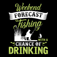 Weekend Forecast Fishing With A Chance Of Drinking Fleece Short | Artistshot