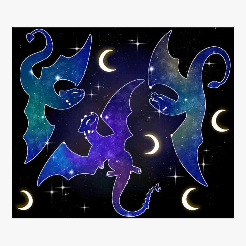 Night Sky Dragons Flying Champion Hoodie by ferrarperishc | Artistshot