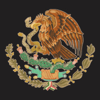 Vintage Distressed Coat Of Arms Of Mexico T-shirt | Artistshot