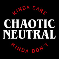 Funny Chaotic Neutral Alignment Kinda Care Kinda D V-neck Tee | Artistshot