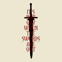 It's Not Gay When The Swords Are Out Cropped Hoodie | Artistshot