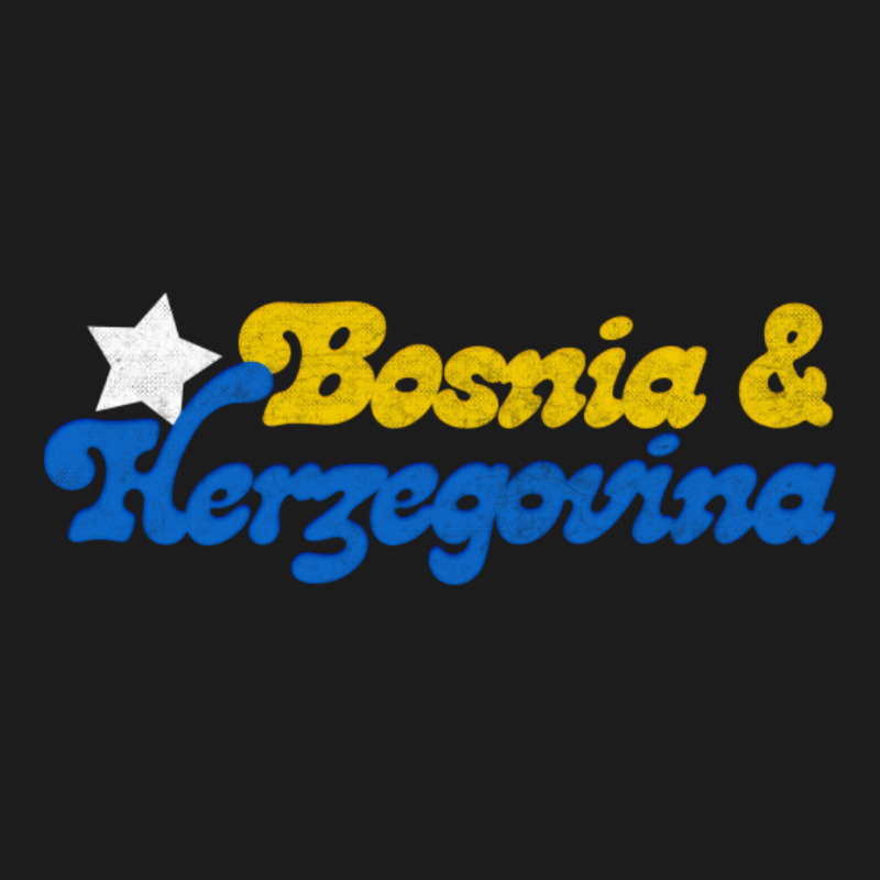 Bosnia   Retro Faded Style Typography Design Hoodie & Jogger Set | Artistshot