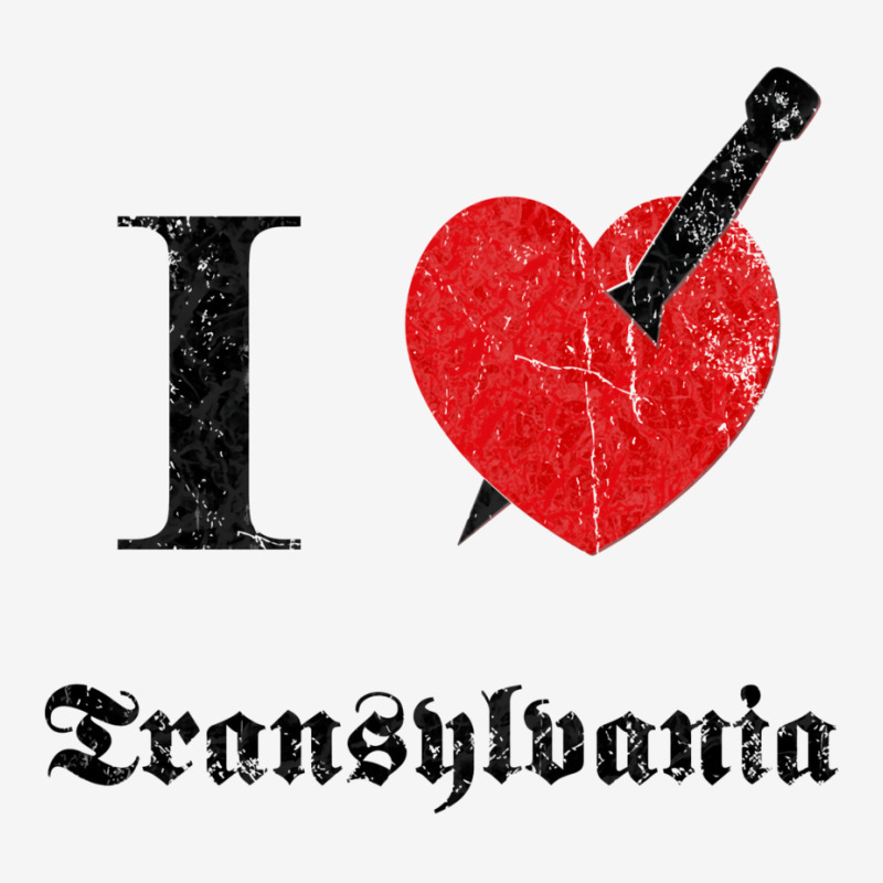 I Love Transylvania (black Eroded Font) Scorecard Crop Tee by easontatgeg | Artistshot