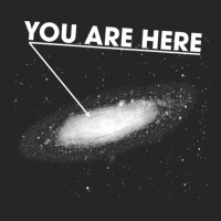 You Are Here    Galaxy Milky Way Space Far Away Ladies Fitted T-shirt | Artistshot