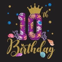 Happy 10th Birthday With Cool Crown And Number T-shirt | Artistshot