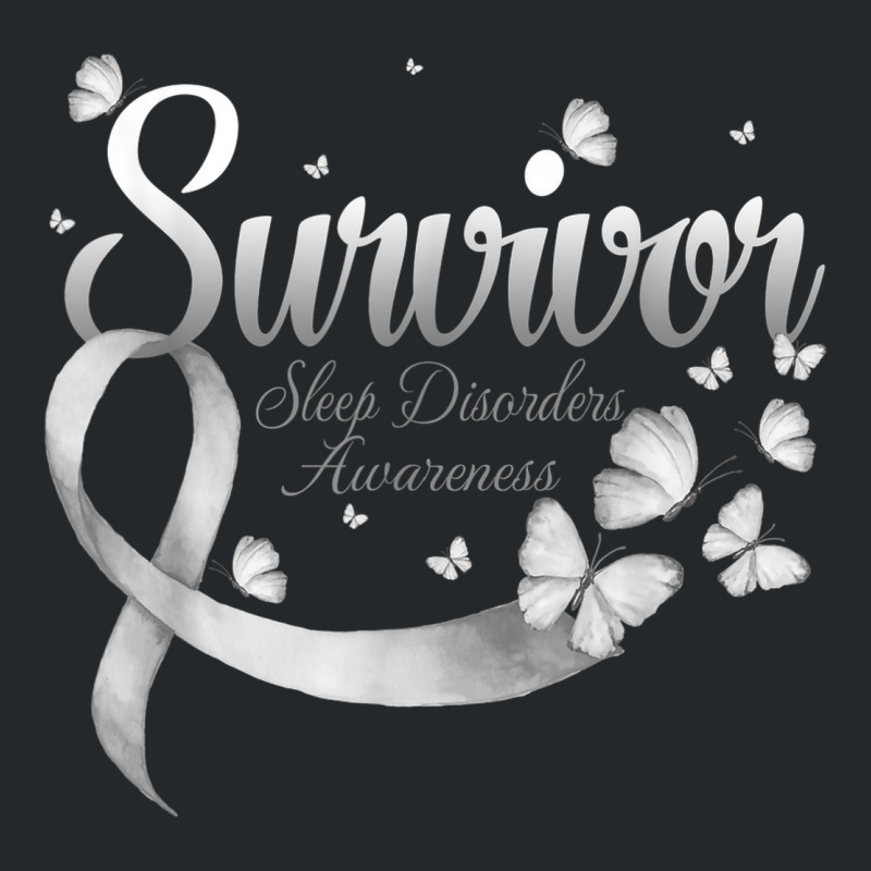 Butterfly Survivor Sleep Disorders Awareness Crewneck Sweatshirt | Artistshot