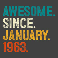 Awesome Since January 1963 60th Birthday Gifts 60 Vintage T-shirt | Artistshot