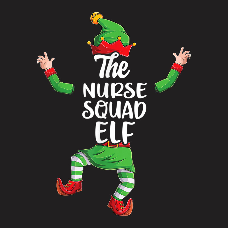 Nurse Squad Elf Family Matching Christmas Pajamas T-shirt | Artistshot