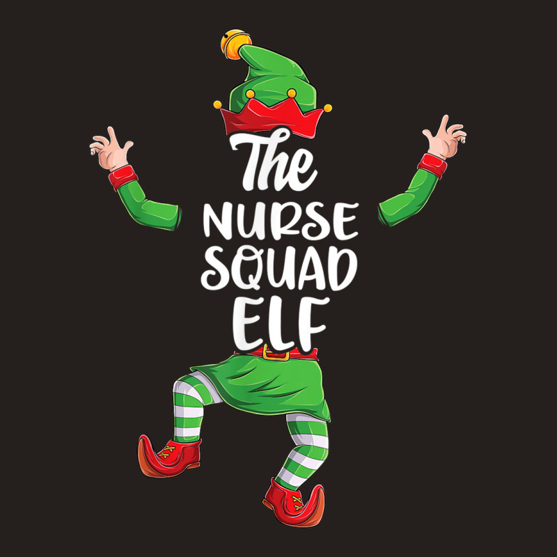 Nurse Squad Elf Family Matching Christmas Pajamas Tank Top | Artistshot