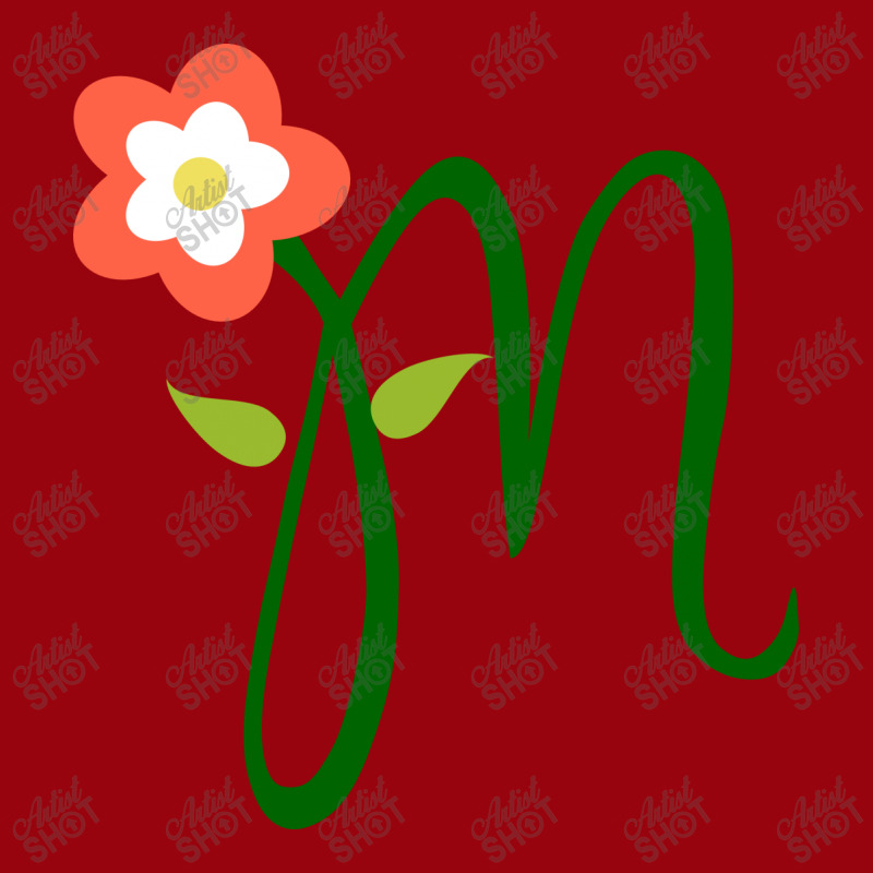 Letter M With Flower Active Duffel | Artistshot