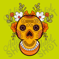 Orange Skull Holiday Stocking | Artistshot