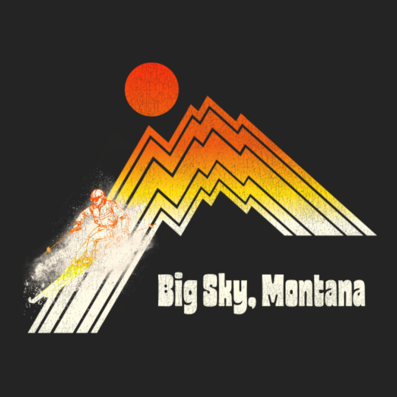 Big Sky Montana 70s80s Retro Souvenir Style Skiing 3/4 Sleeve Shirt by lyxellseradjq | Artistshot