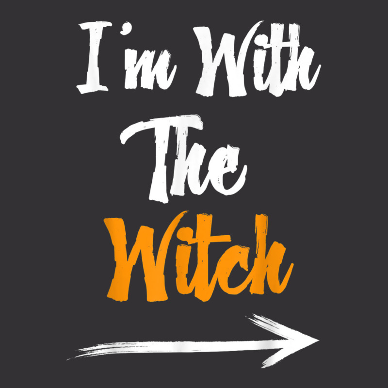 Funny Halloween For Men I'm With The Witch Funny H Vintage Short | Artistshot