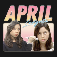 April Ludgate  Retro Aesthetic Style Fan Design Flannel Shirt | Artistshot