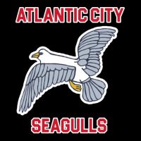 Atlantic City Seagulls )( Retro Throwback Basketba Zipper Hoodie | Artistshot