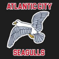 Atlantic City Seagulls )( Retro Throwback Basketba Classic T-shirt | Artistshot