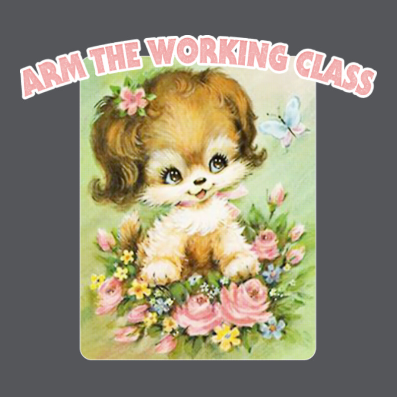 Arm The Working Class  Retro Cute Meme Pupper Ladies Fitted T-Shirt by guixlensune | Artistshot