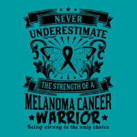 Never Underestimate The Strength Of A Melanoma Cancer Warrior Metal Print Vertical | Artistshot