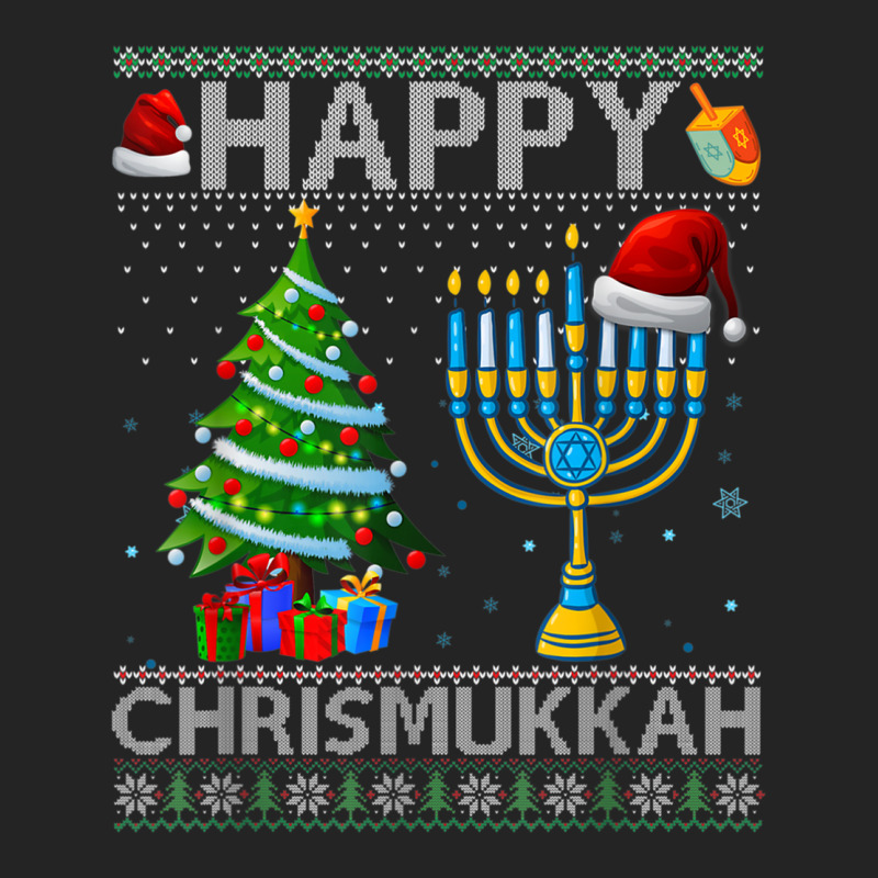 Happy Chrismukkah Jewish Christmas Hanukkah Chanuk 3/4 Sleeve Shirt | Artistshot