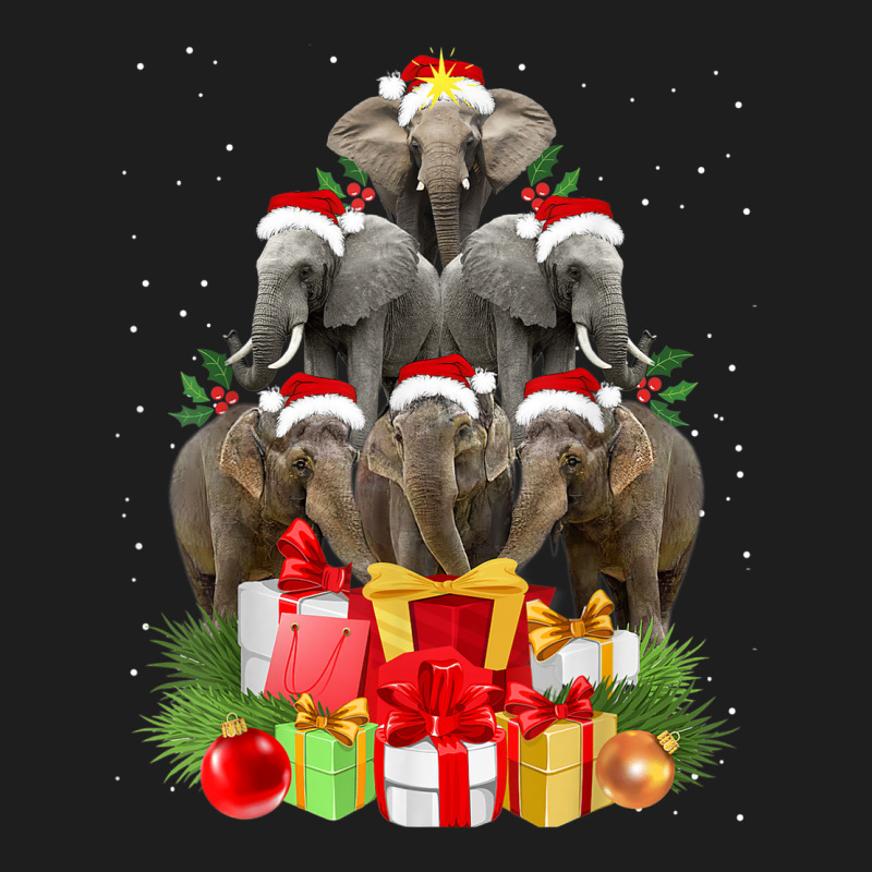 Elephant Christmas Tree Merry Xmas Elephant Classic T-shirt | Artistshot