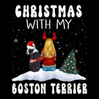 Christmas With My Boston Terrier Dog Puppy Funny X Unisex Jogger | Artistshot