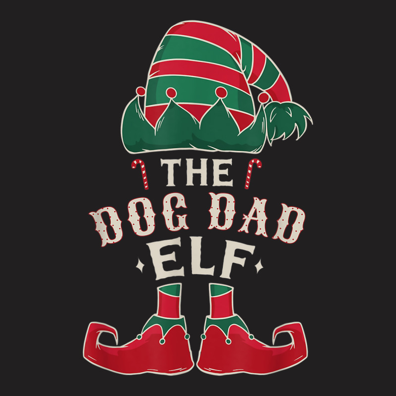 The Dog Dad Elf Cute Ugly Christmas Sweater Family T-shirt | Artistshot