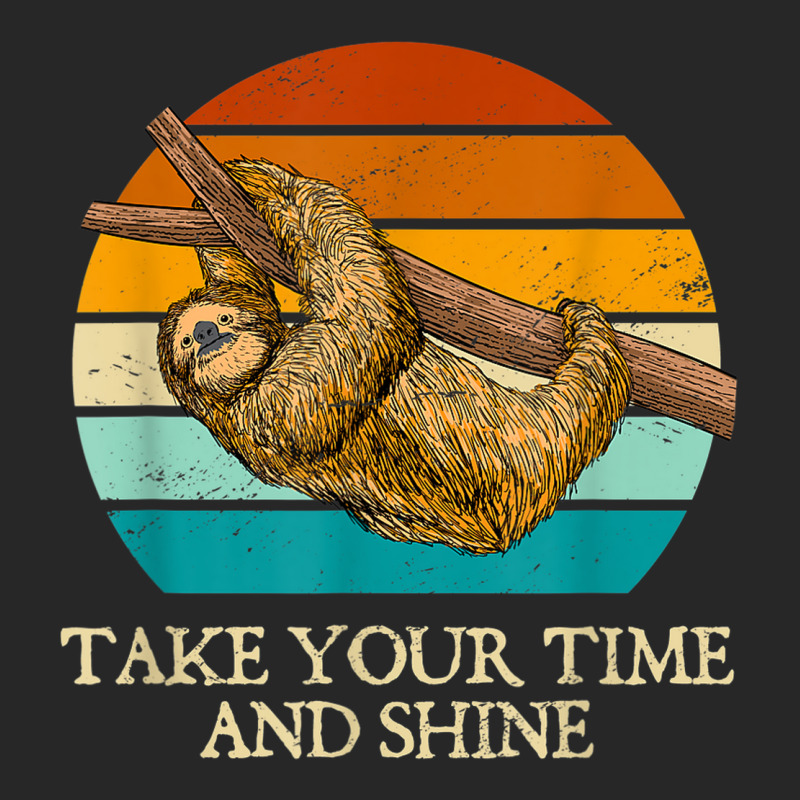 Take Your Time And Shine Sloth Lover Motivational Men's T-shirt Pajama Set | Artistshot