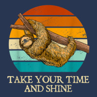 Take Your Time And Shine Sloth Lover Motivational Men Denim Jacket | Artistshot