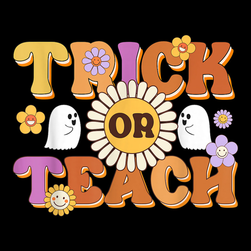 Retro Trick Or Teach Ghost Teacher Halloween Costu V-neck Tee | Artistshot