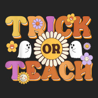 Retro Trick Or Teach Ghost Teacher Halloween Costu 3/4 Sleeve Shirt | Artistshot